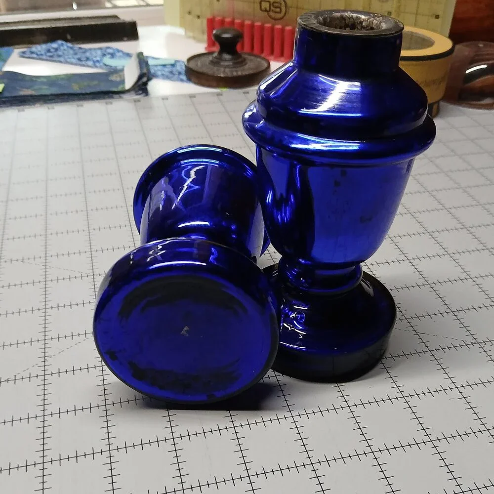 Blue Candlesticks - Picture 2 of 3